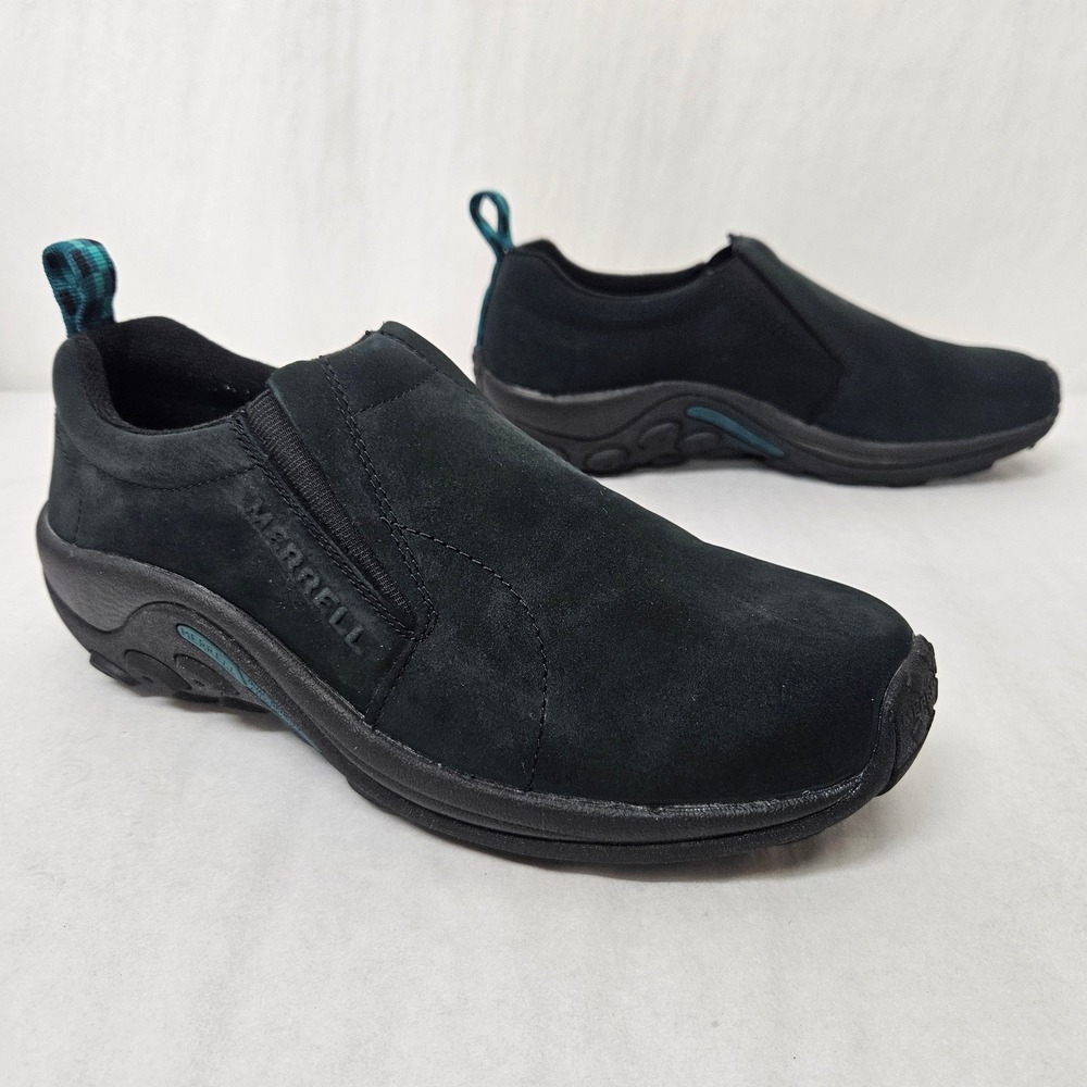 Merrell Jungle Moc Suede Slip On Shoes J55992 Black Womens Size 10